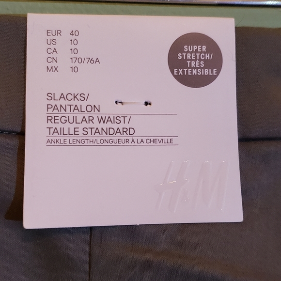 H&M Ankle Stretch Pants Size 10 NWT - Picture 5 of 6